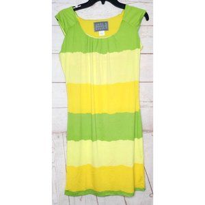 Rare Club Style Size 6 Yellow Green Multicolored Poly/Spandex Summer Nightgown